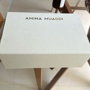 Amina Muaddi White Storage Box